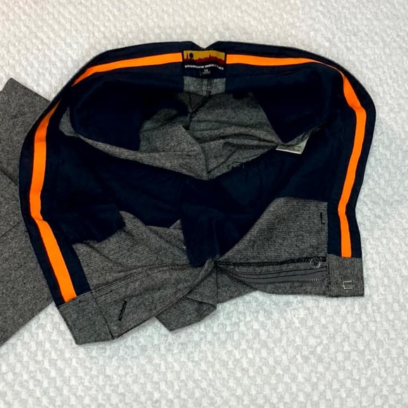 Brooklyn Industries salt and pepper wool blend pants with leather accents - Picture 2 of 6